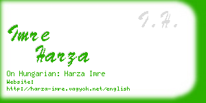 imre harza business card